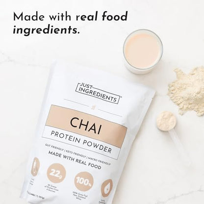 Protein Powder Made with 100% Grass Fed, Non Denatured Whey | Four Different Protein Sources from Organic Whole Food Ingredients | 15 Servings | 22g Protein