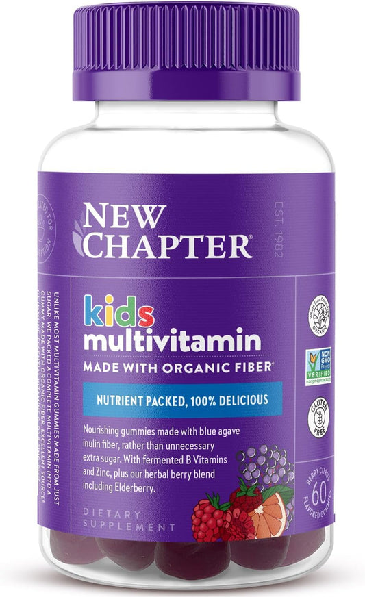 New Chapter Kids Multivitamin Gummies - 65% Less Sugar