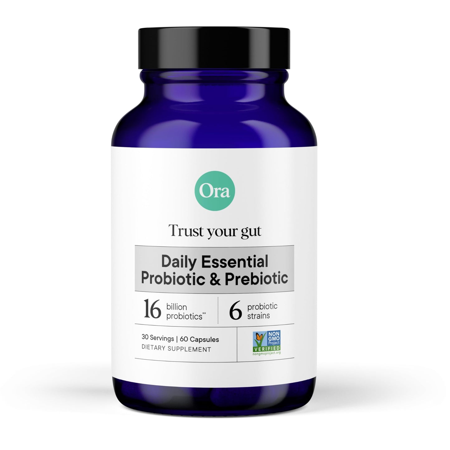 Ora Organic Probiotics and Prebiotics for Digestive Wellness - 16 Billion CFU