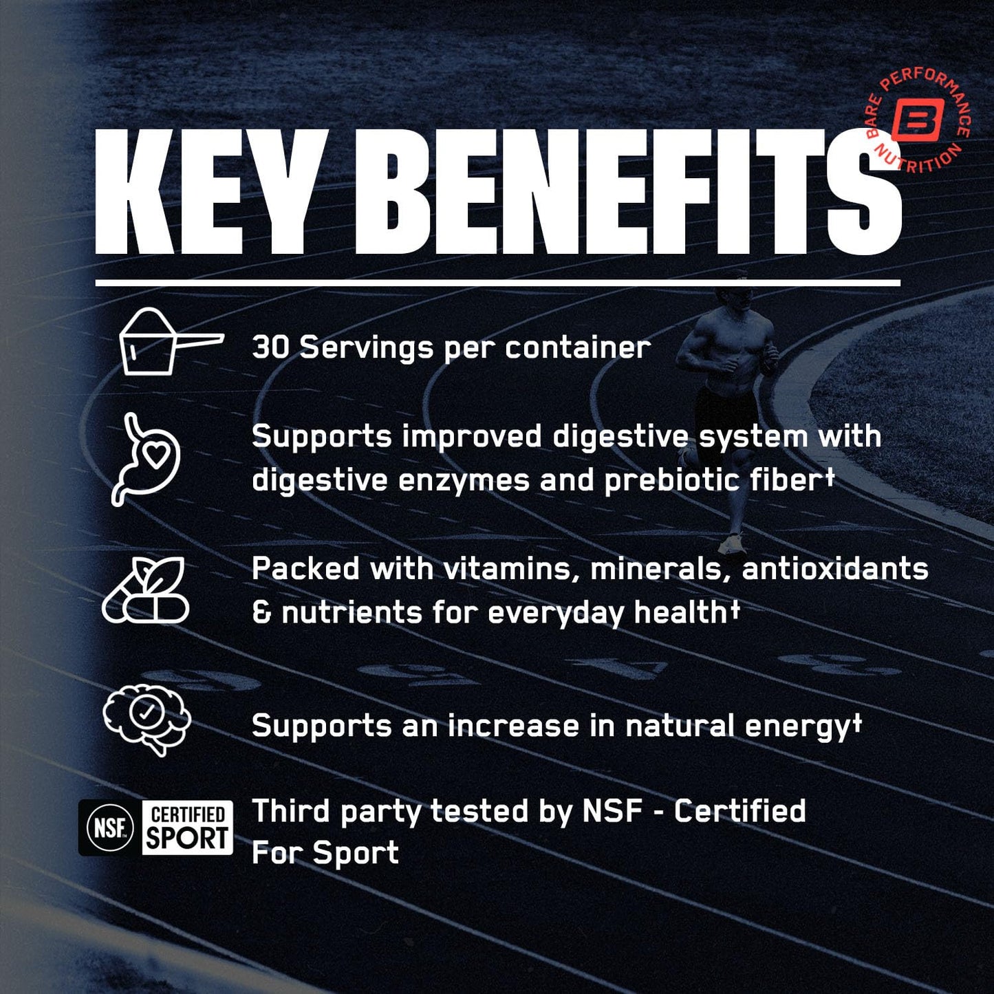 BARE PERFORMANCE NUTRITION Strong Reds Superfood Reds Powder