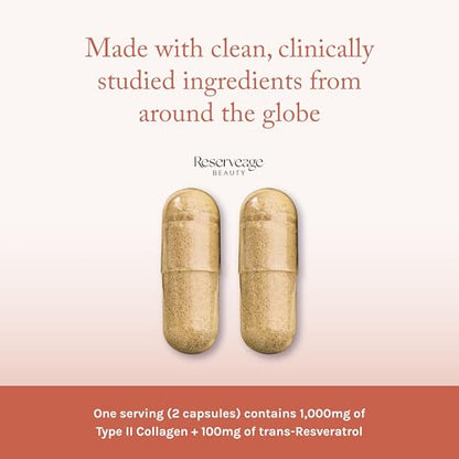 Reserveage Beauty Collagen Booster - Supplement for Skincare & Joint Health - Supports Healthy Collagen Production for Women