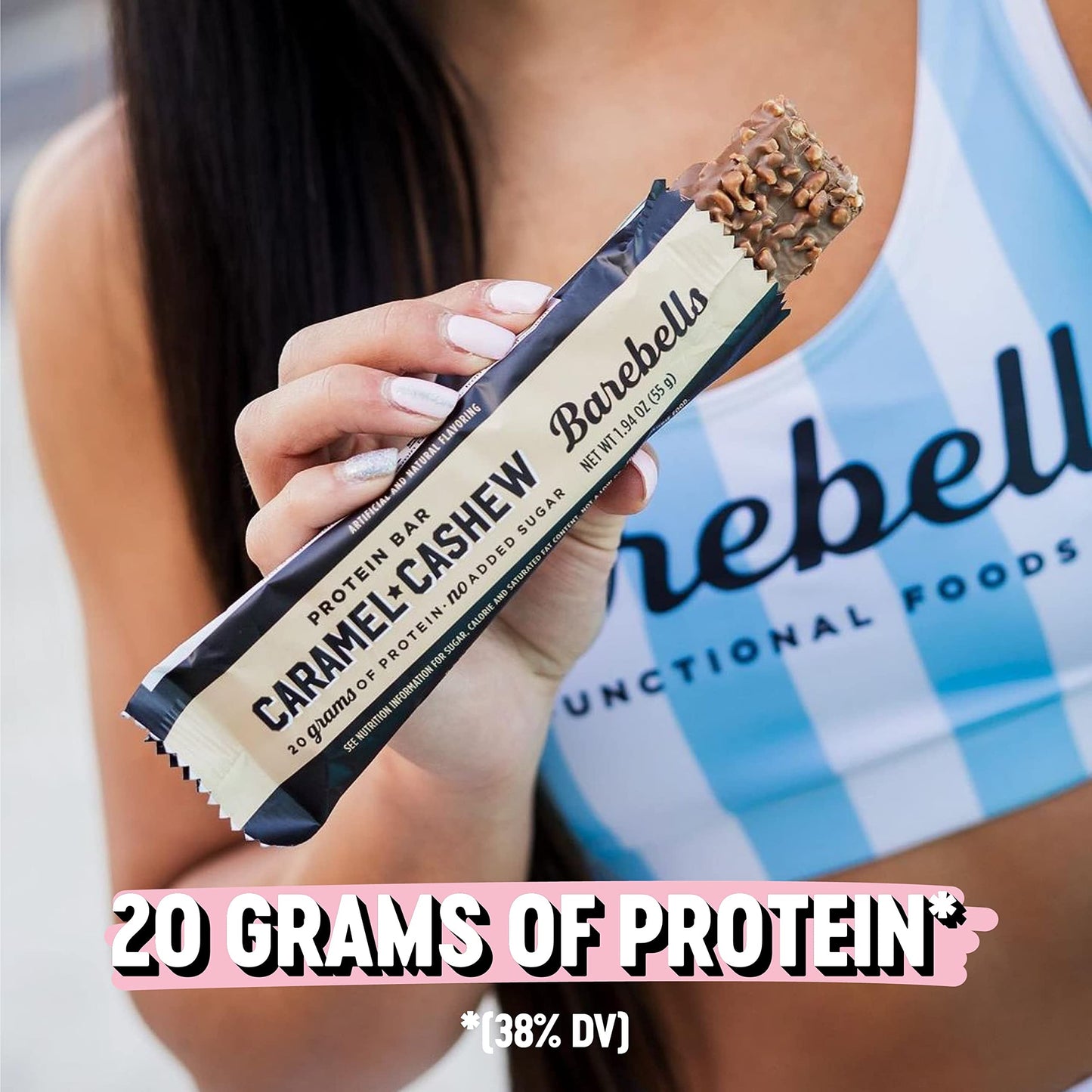 Barebells Protein Bars Caramel Cashew - 12 Count, Pack of 2