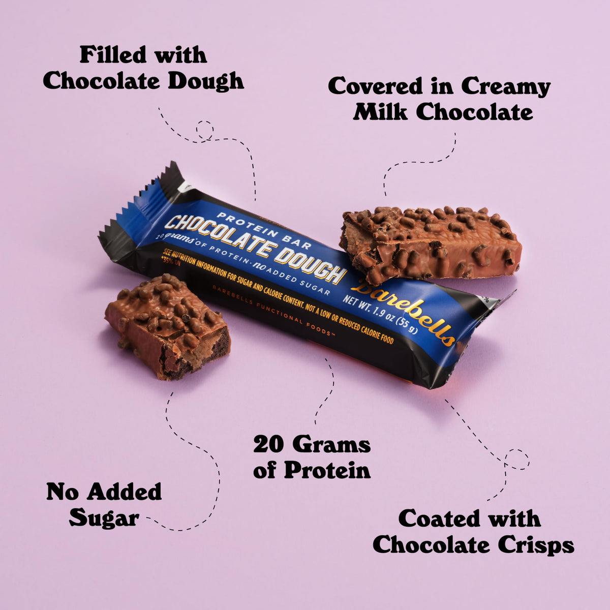 Barebells Protein Bars - Protein Snacks with High Protein - Chocolate Protein Bars