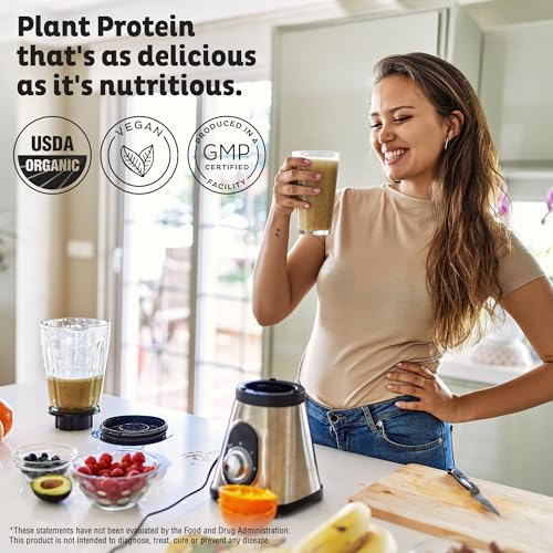 KOS Vegan Protein Powder Erythritol Free - Organic Pea Protein Blend