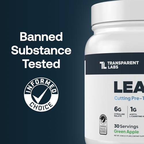 Transparent Labs Lean Pre-Workout - Body Recomposition Pre Workout for Men and Women