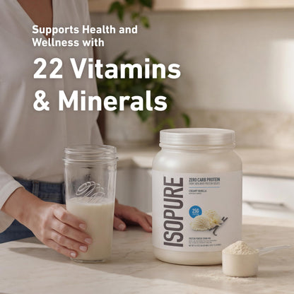 Isopure Creamy Vanilla Whey Isolate Protein Powder