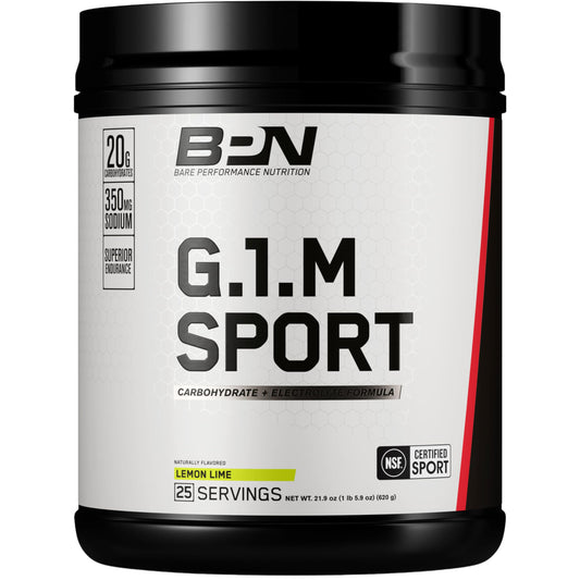 BARE PERFORMANCE NUTRITION, BPN G.1.M Go One More Sport, Endurance Training Fuel, Superior Carbohydrate & Electrolytes Powder Formula, Reduce Fatigue, 25 Servings