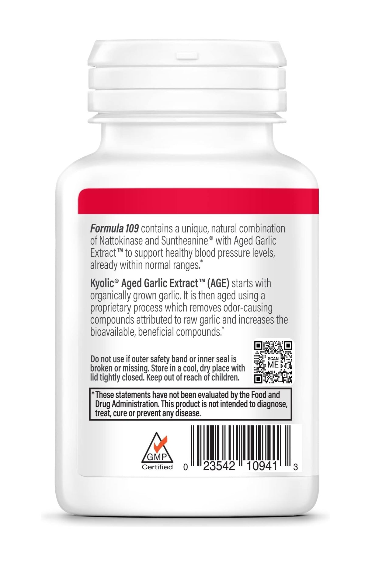 Kyolic Aged Garlic Extract Formula 109 - Blood Pressure Health Support
