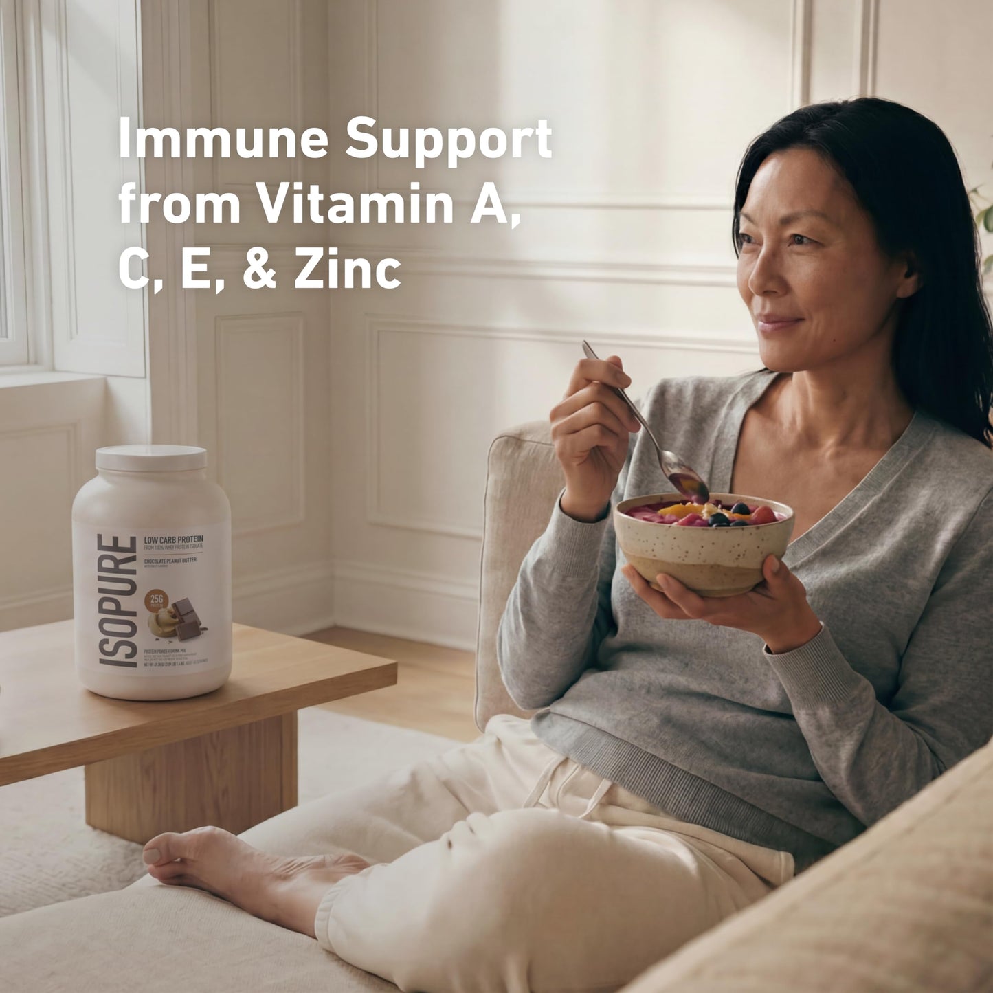 Isopure Creamy Vanilla Whey Isolate Protein Powder