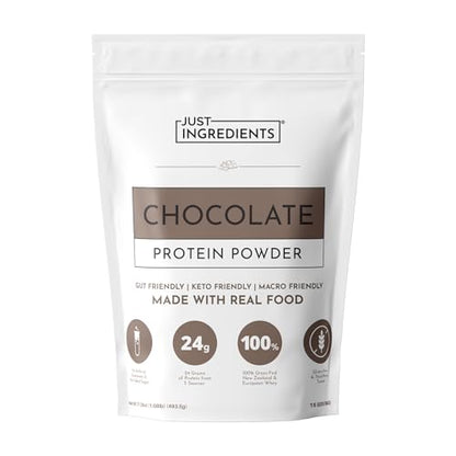 Protein Powder Made with 100% Grass Fed, Non Denatured Whey | Four Different Protein Sources from Organic Whole Food Ingredients | 15 Servings | 22g Protein