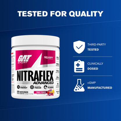 Gat Nitraflex Nutritional Supplement, 300 Gram, DMAA free