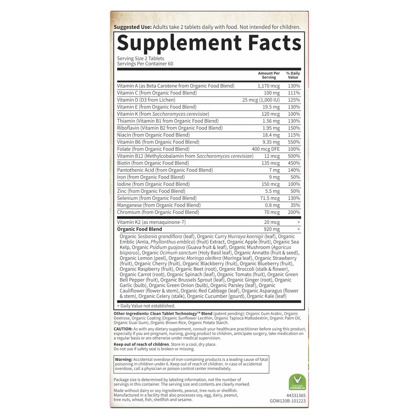 Garden of Life Organics Women