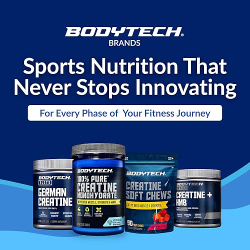 BodyTech Creatine Monohydrate - Supports Muscle Endurance, Strength & Mass