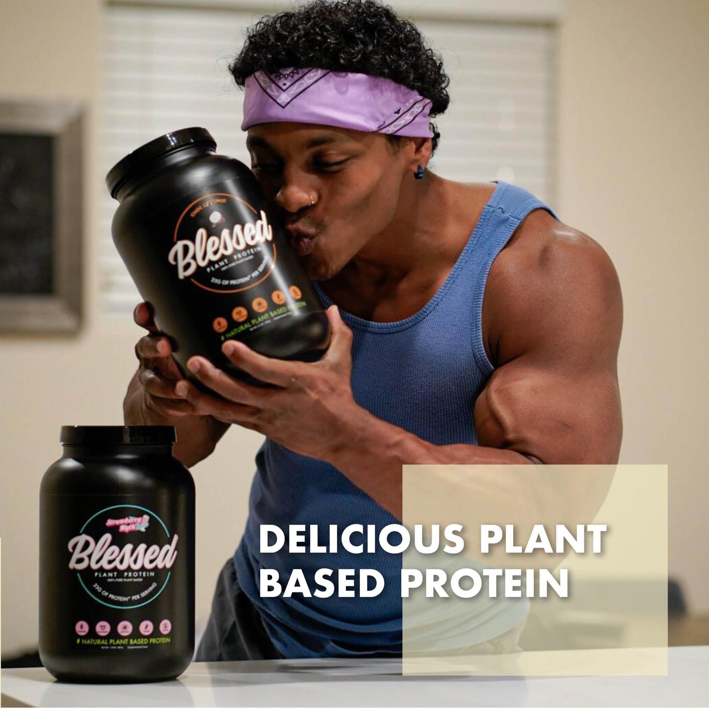 Blessed Vegan Protein Powder - Plant Based Protein Powder Meal Replacement Protein Shake