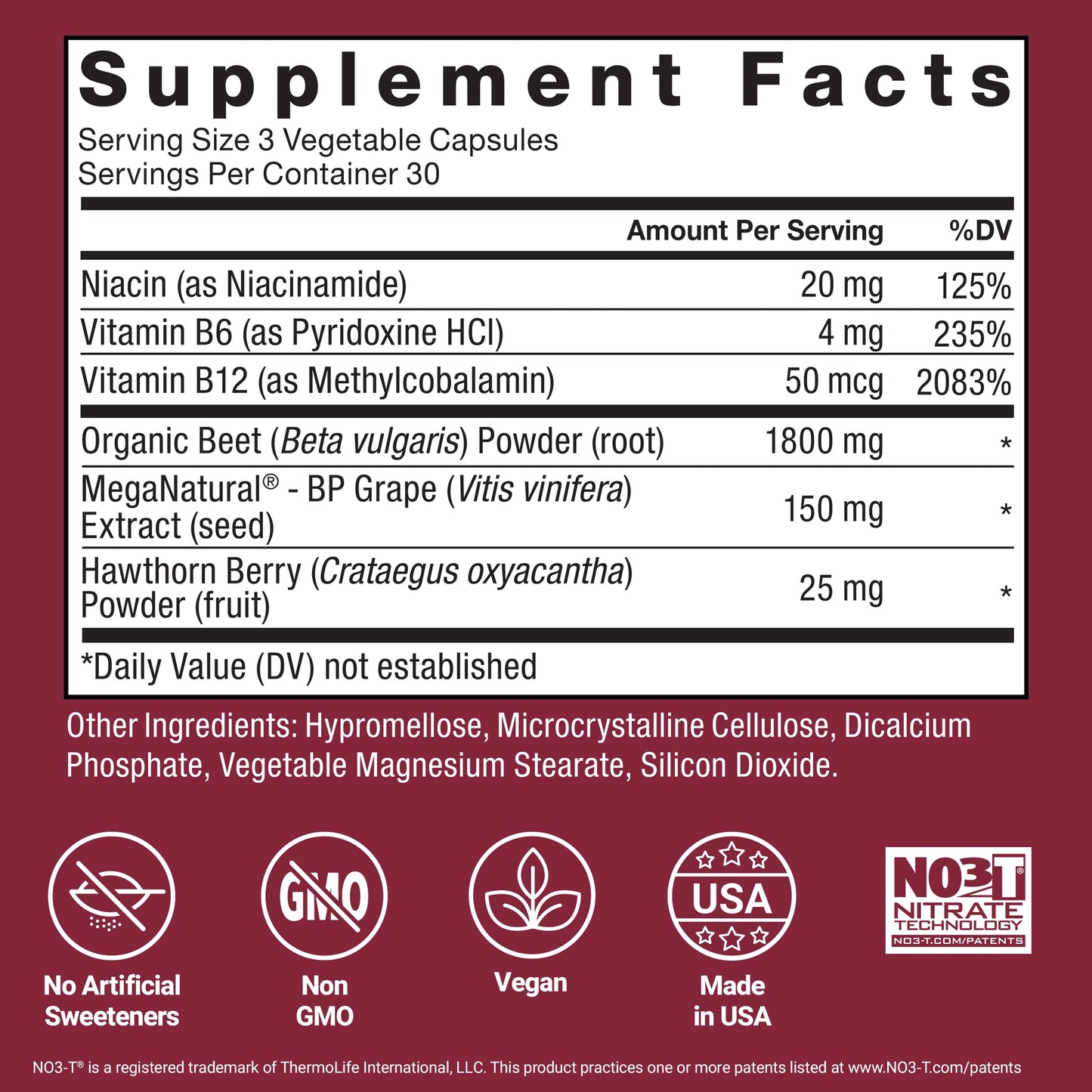 Force Factor Total Beets Blood Pressure Support Capsules, 90 Count