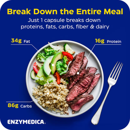 Enzymedica Digest Gold + ATPro, Maximum Strength Digestive Enzymes