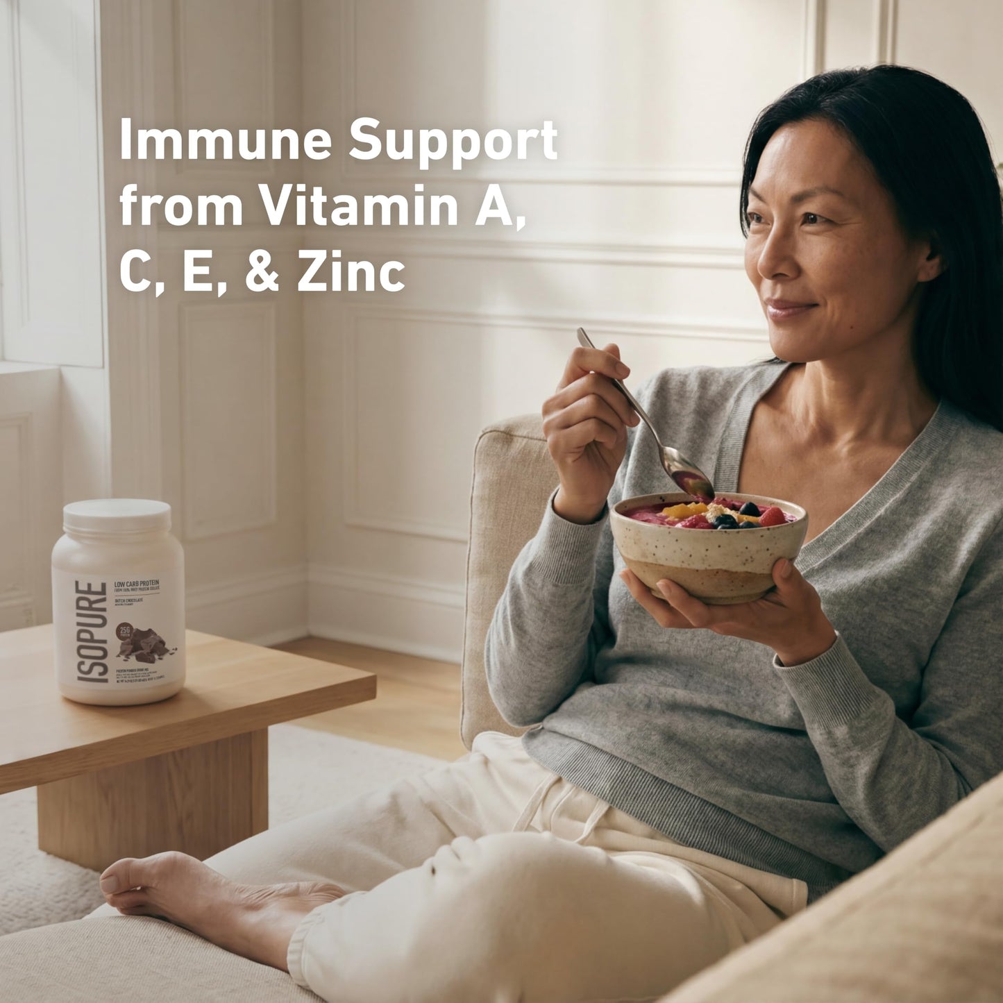 Isopure Creamy Vanilla Whey Isolate Protein Powder