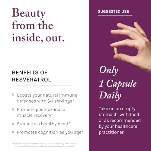 Reserveage Beauty Resveratrol 250 mg - Best Trans-Resveratrol