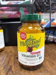 MegaFood 2000 IU Vitamin D3 (60 Tablets)