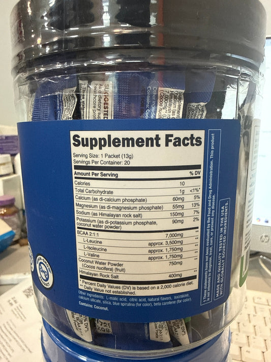 Nutricost performance BCAA+ Green Apple Flavored (20 servings)