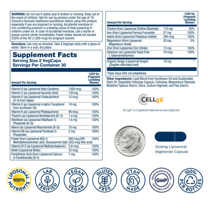 SOLARAY Liposomal Multivitamin with Enhanced Absorption