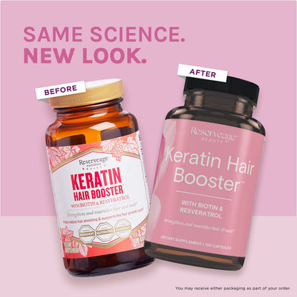 Reserveage, Keratin Hair Booster, Hair and Nails Supplement