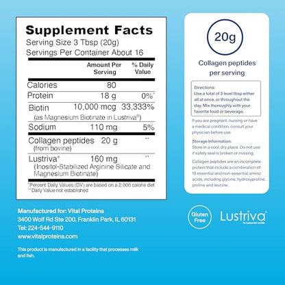 Vital Proteins Collagen Peptides + Biotin