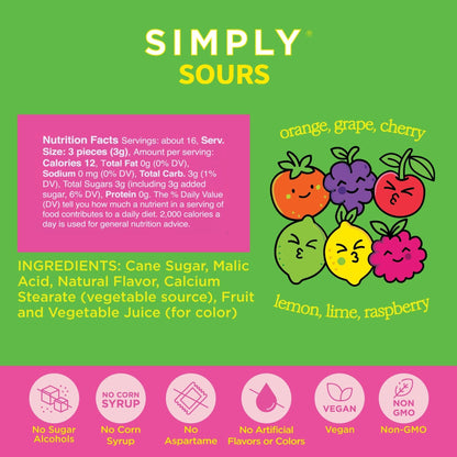 Simply Sours - Citrus Berry 1.8oz | 6 Tins