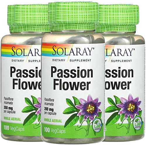 SOLARAY Unflavored Capsules Passion Flower Herbal Support 700Mg Yes Vegetarian