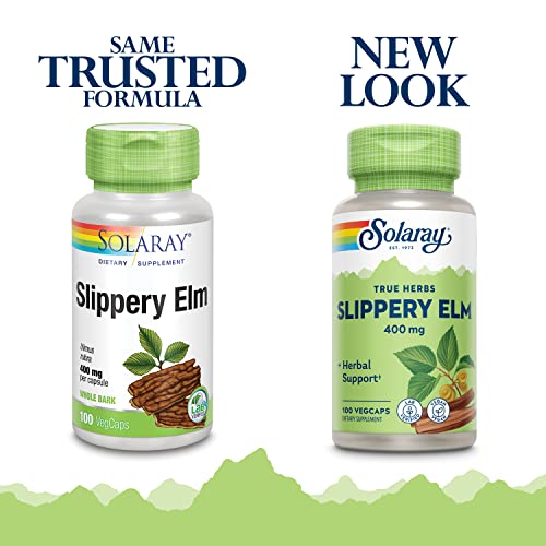 Solaray Slippery Elm Bark Supplement - Respiratory & GI Support