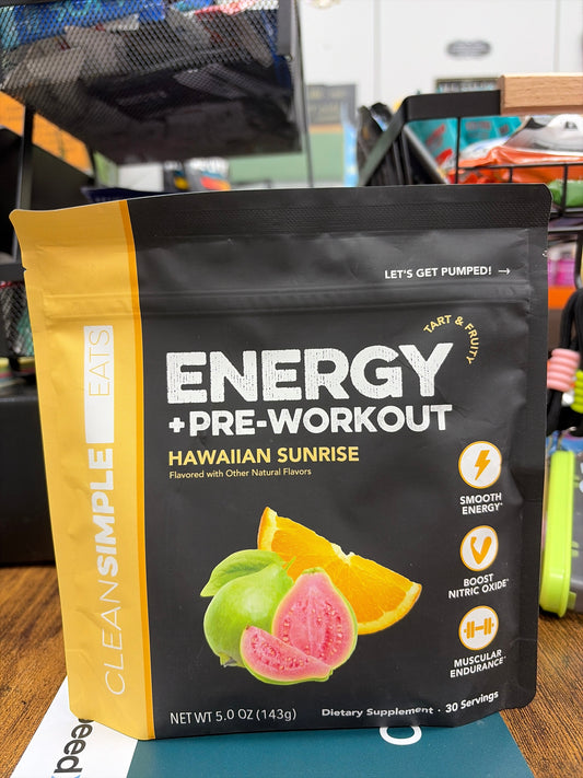 CleanSimple Eats Energy+Pre-Workout Hawaiian Sunrise (30 Servings)