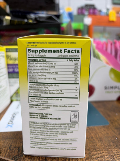 Megafood Thicker&Fuller Hair Growth 30 Vegetarian Capsules