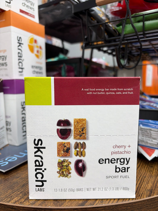 Skratch Labs Energy Bar Box(12 Bars)Cherry+Pistachio