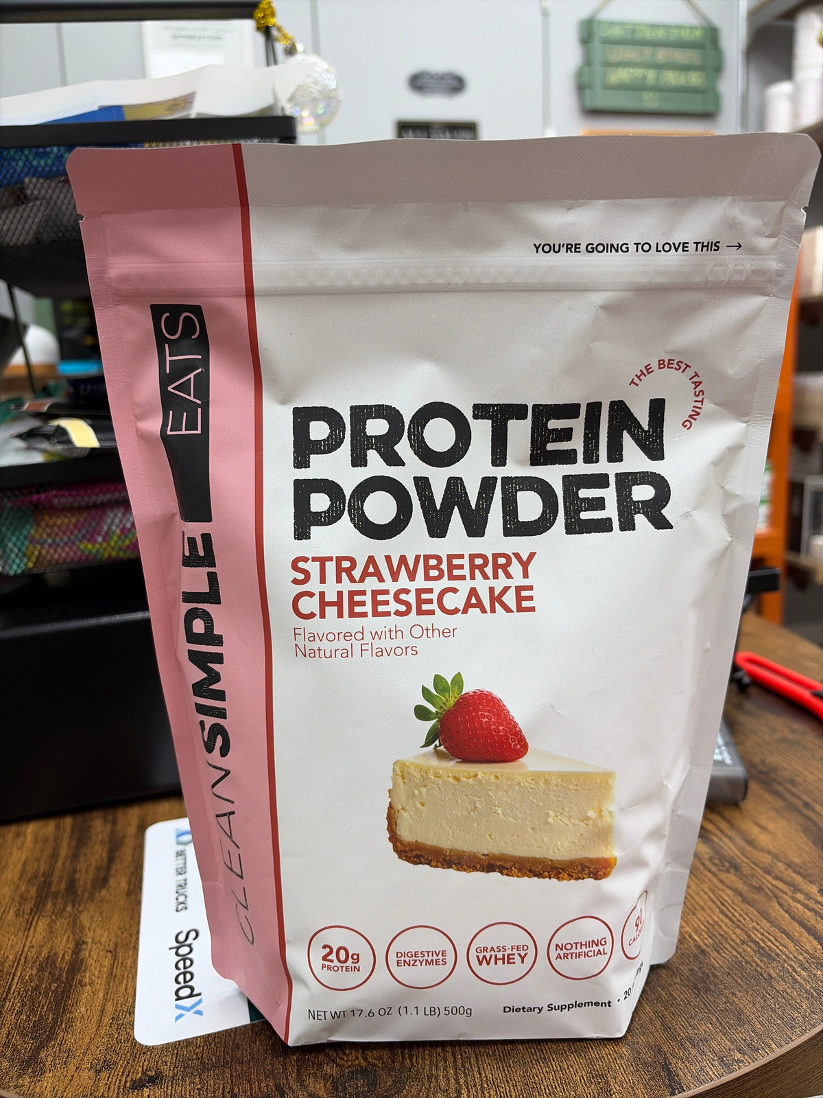 Clean Simple Protein Powder Strawberry Cheesecake 1.1 LBS 20 Servings