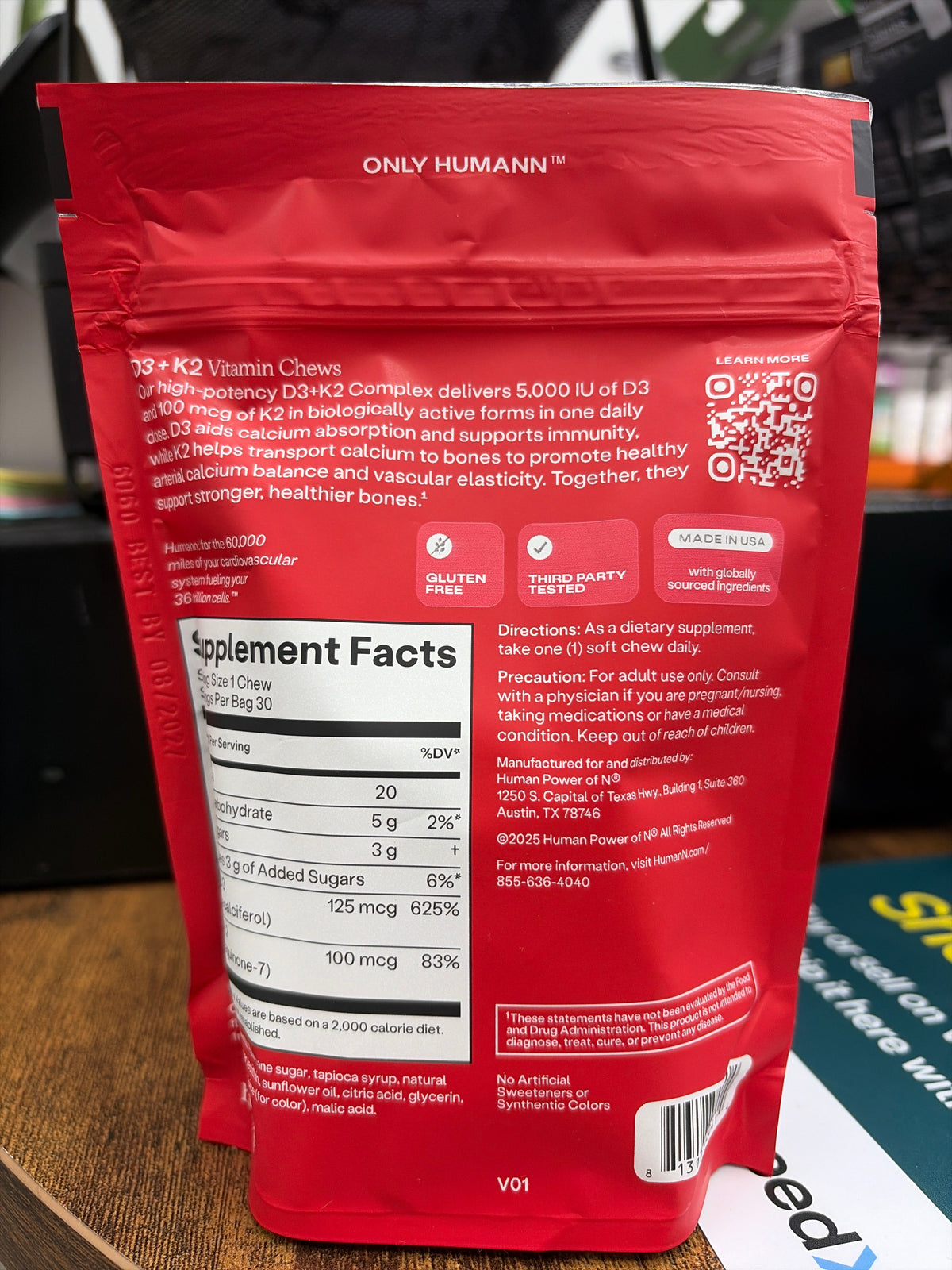 Humann D3+K2 Vitamin Chews - product image 2