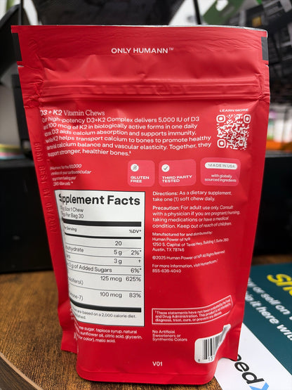 Humann D3+K2 Vitamin Chews - product image 2