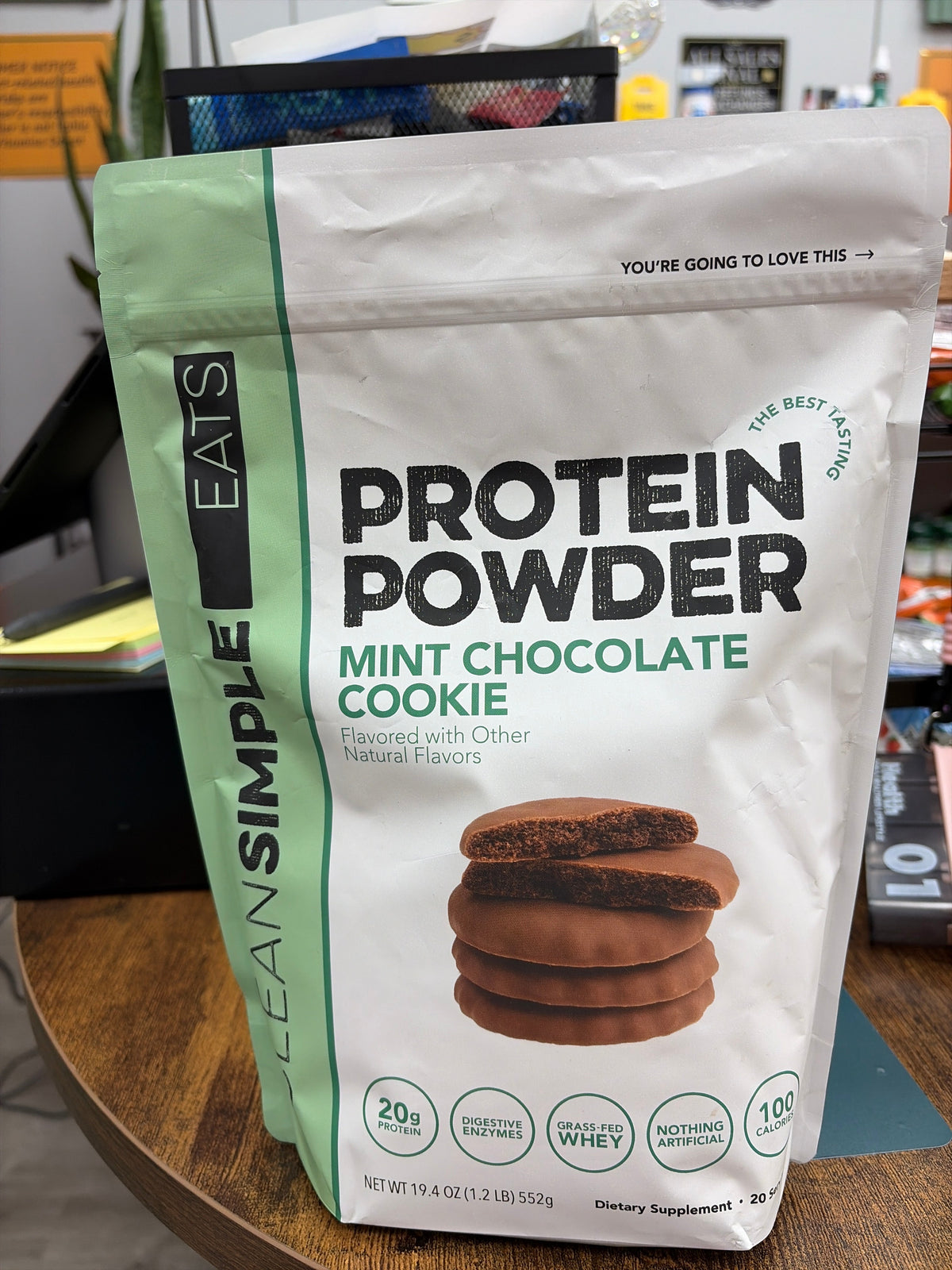 Clean Simple Protein Powder Mint Chocolate Cookie 1.1 LBS 20 Servings
