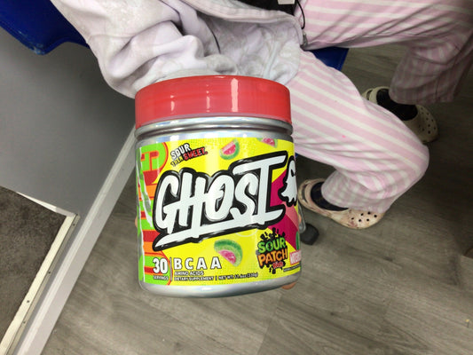GHOST BCAA Powder Amino Acids Supplement, Sour Patch Kids Watermelon - 30 Servings