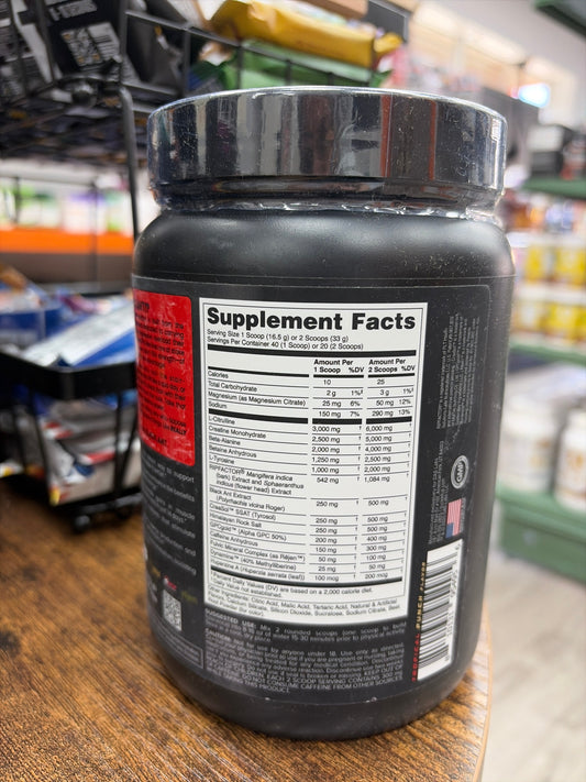 Bucked Up Black Ant Pre-Workout Tropical Punch 24.4 oz
