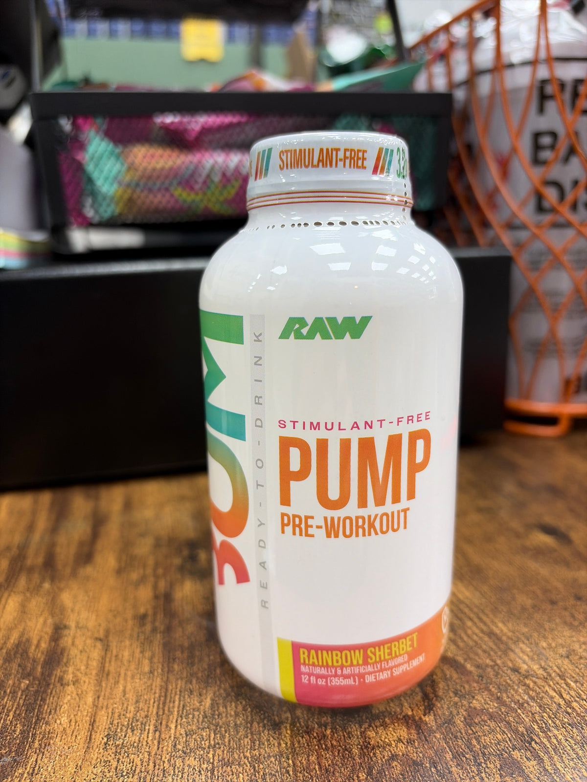 Raw BUM Pre-Workout Rainbow Sherbet 12fl.oz