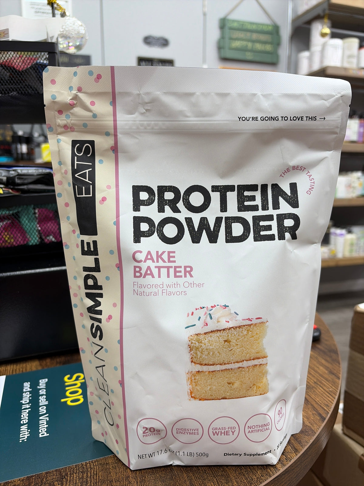 Clean Simple Protein Powder Cake Batter 1.1 LBS 20 Servings