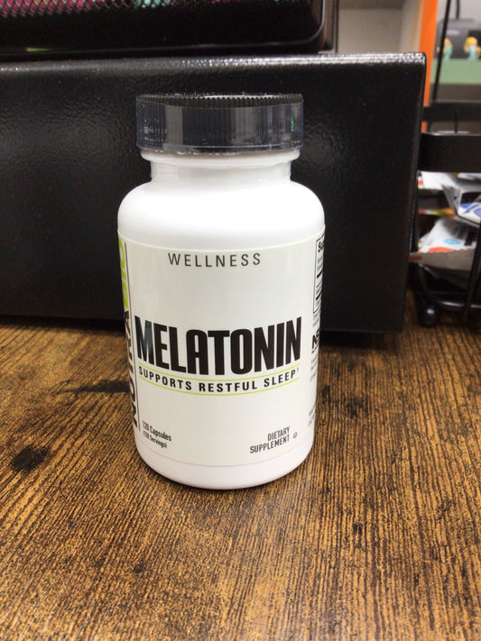 NutraBio Melatonin Sleep Aid 3mg, 120 Capsules