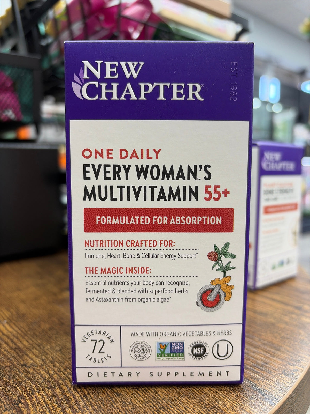 New Chapter One Daily Every Woman’s Multivitamin 55+ (72 Vegetarian Tablets)
