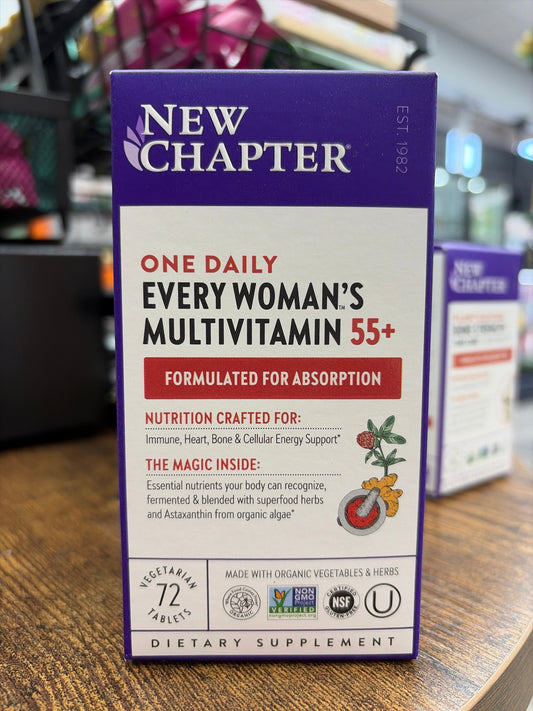 New Chapter One Daily Every Woman’s Multivitamin 55+ (72 Vegetarian Tablets)