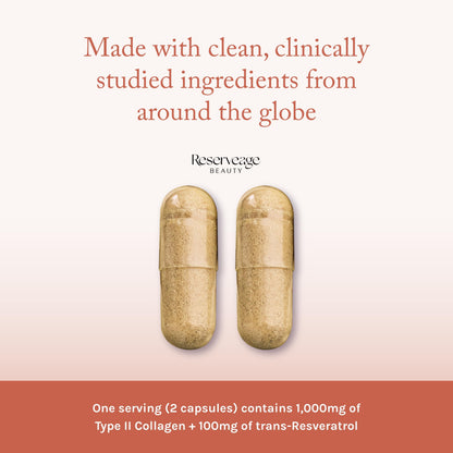 Reserveage Beauty Collagen Booster - Supplement for Skincare & Joint Health - Supports Healthy Collagen Production for Women