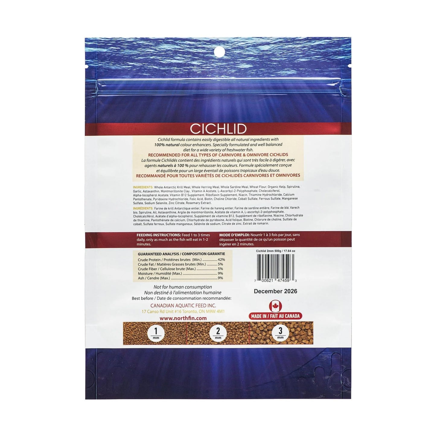 Northfin Cichlid Fish Food Parent