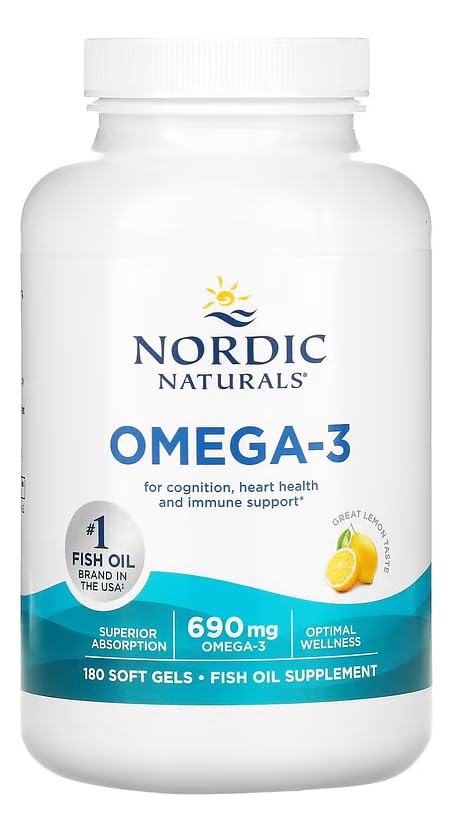 Nordic Naturals Omega-3 Soft Gels - Omega-3 Essential Fatty Acids Aid in Cognition