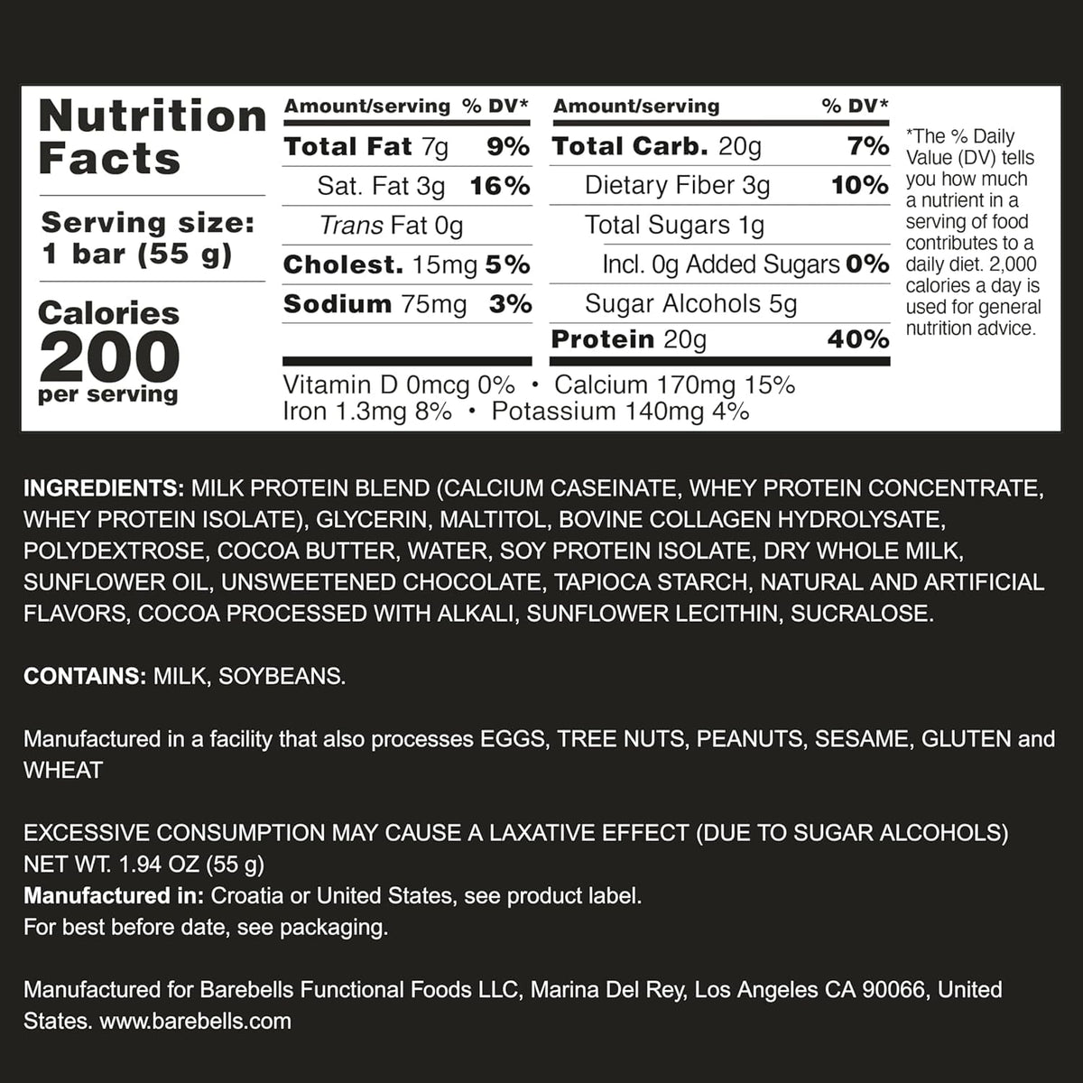 Barebells Protein Bars - Protein Snacks with High Protein - Chocolate Protein Bars