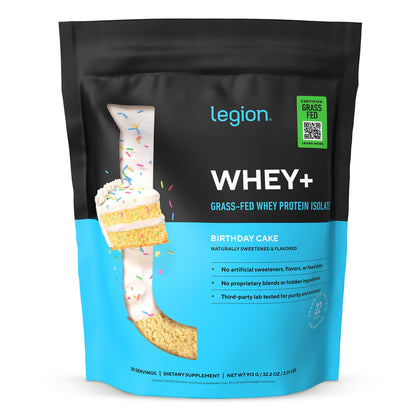 LEGION Whey+ Protein Whey Isolate from Grass Fed Cows