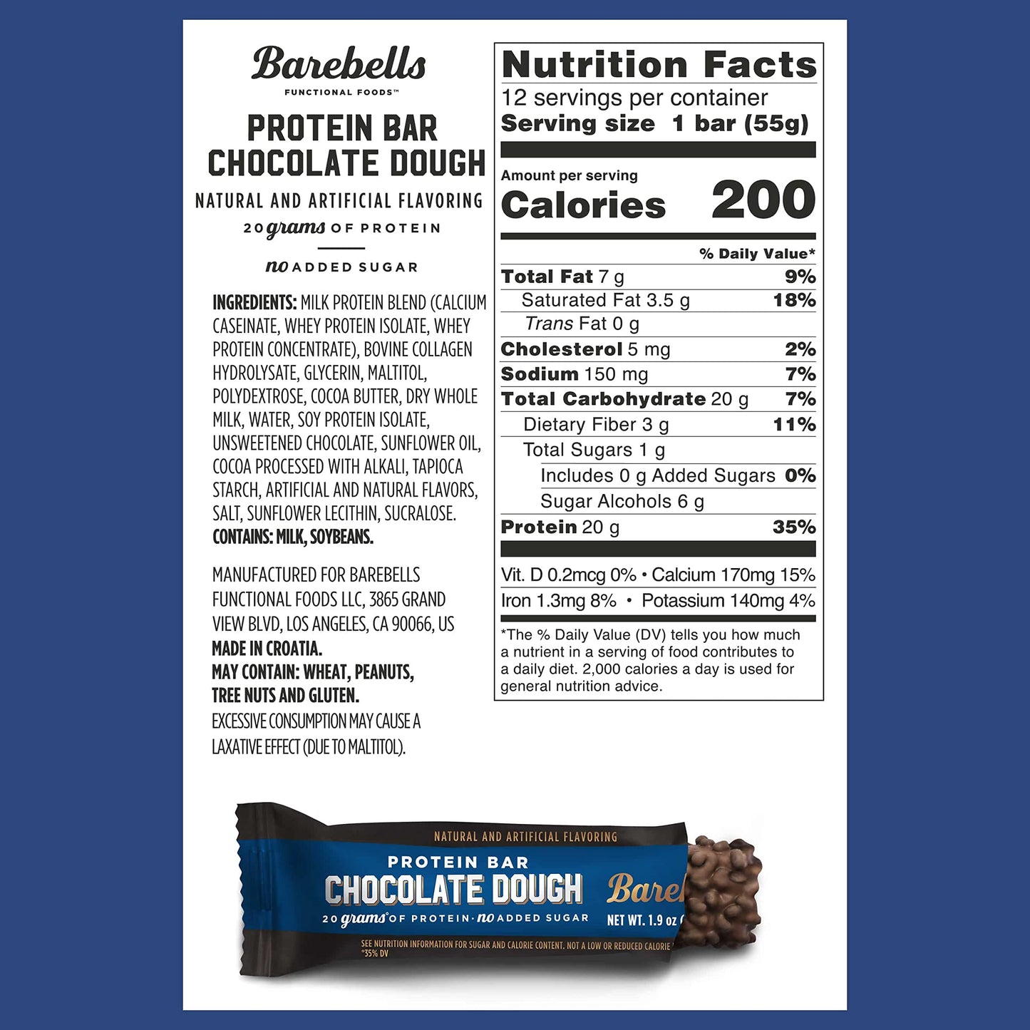 Barebells Protein Bars - Protein Snacks with High Protein - Chocolate Protein Bars